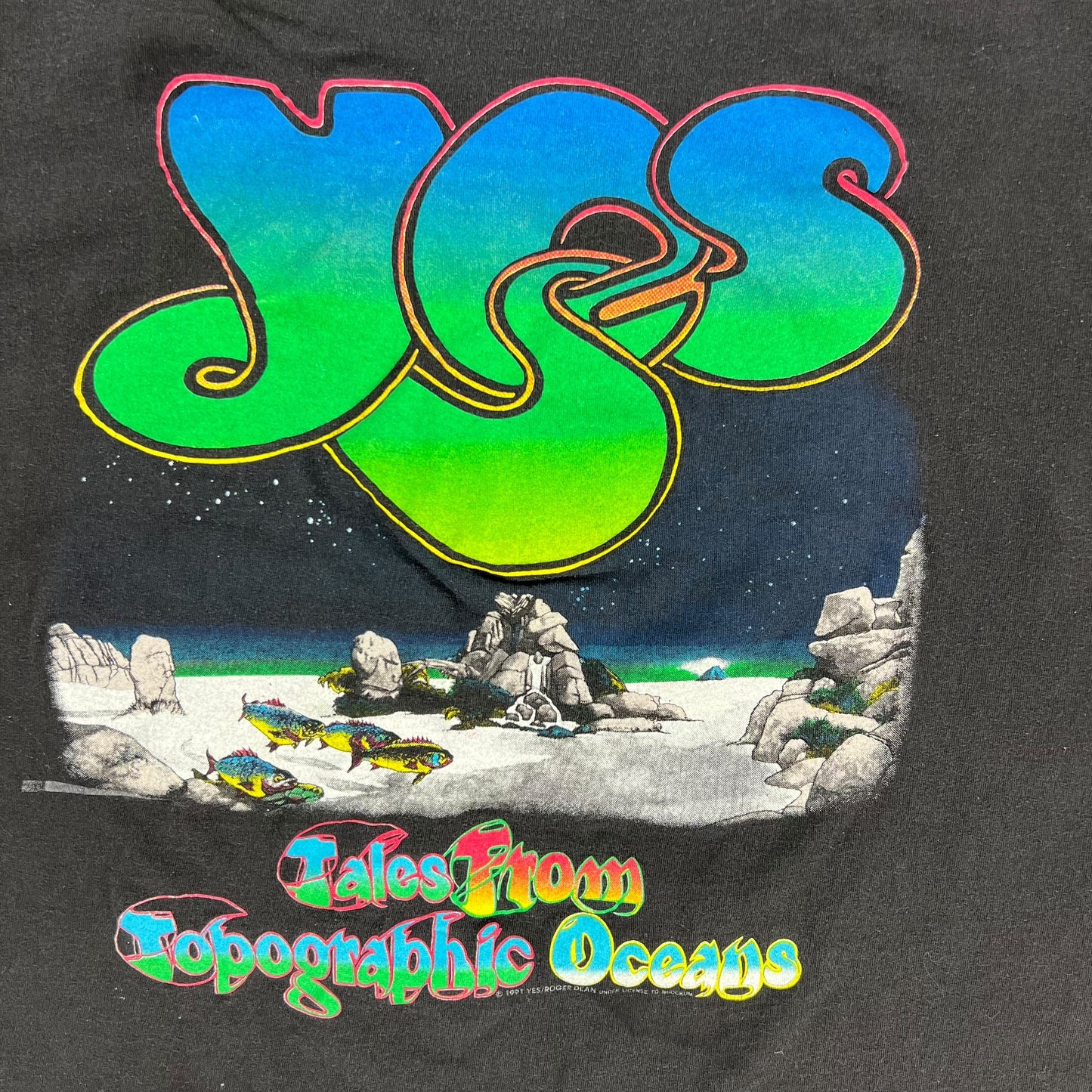 Vintage 1991 Brockum YES Union tour band tee (L)