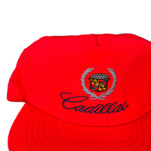 Load image into Gallery viewer, Vintage 80s Cadillac crest neon Union made Strap Back hat