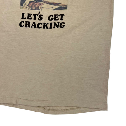 Vintage 80s Let’s Get Cracking pipe tee (S)