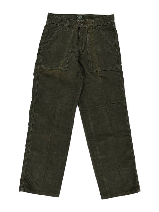 Vintage 90s Abercrombie & Fitch olive corduroy pants (30x31)