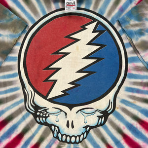 Vintage 1995 Grateful Dead Fare Thee Well crying stealie tie dye tee (XL)