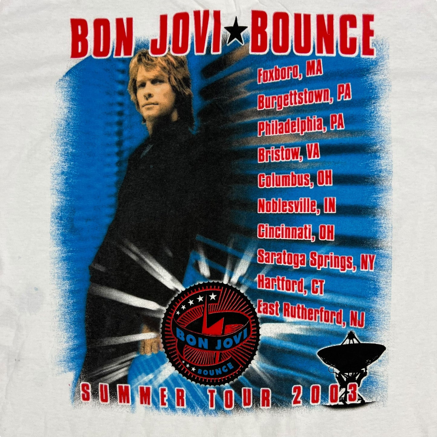 Vintage 2003 Bon Jovi Bounce Summer Tour band tee (XL)