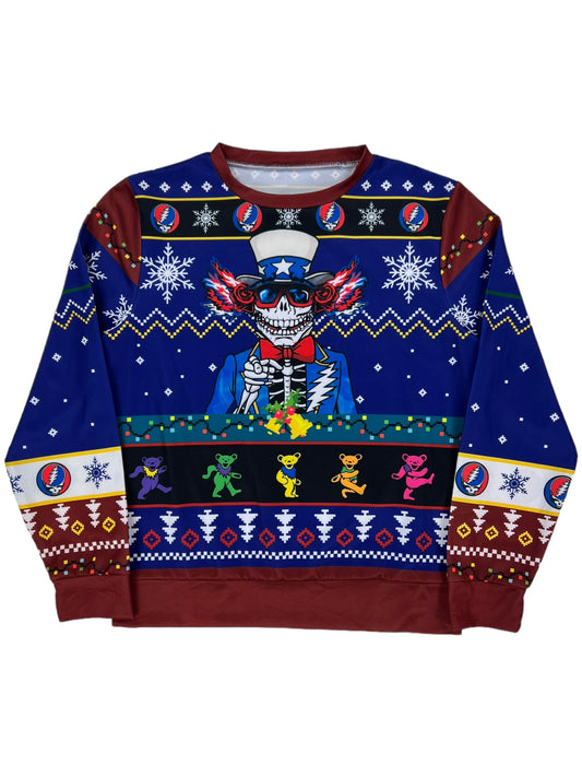 Y2K Grateful Dead Uncle Sam Ugly Christmas “sweater” (L)