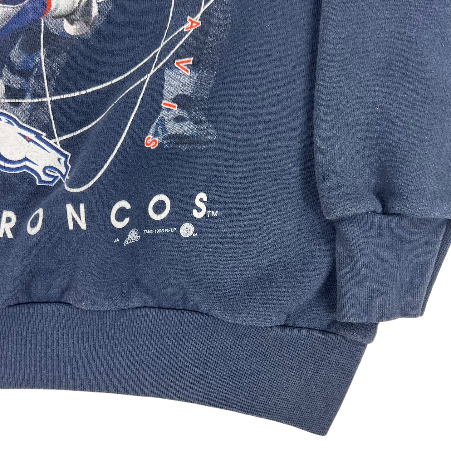 Vintage 1998 Denver Broncos Terrell Davis running back crewneck (L)