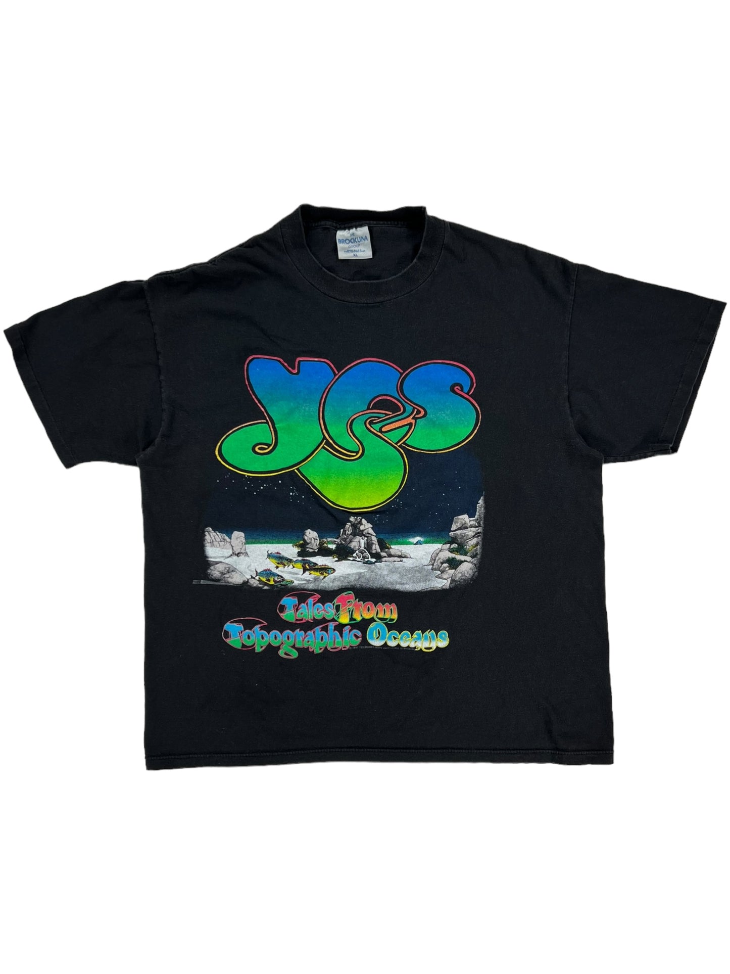 Vintage 1991 Brockum YES Union tour band tee (L)