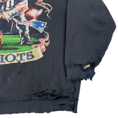 Vintage Y2K New England Patriots thrashed NFL crewneck (L)