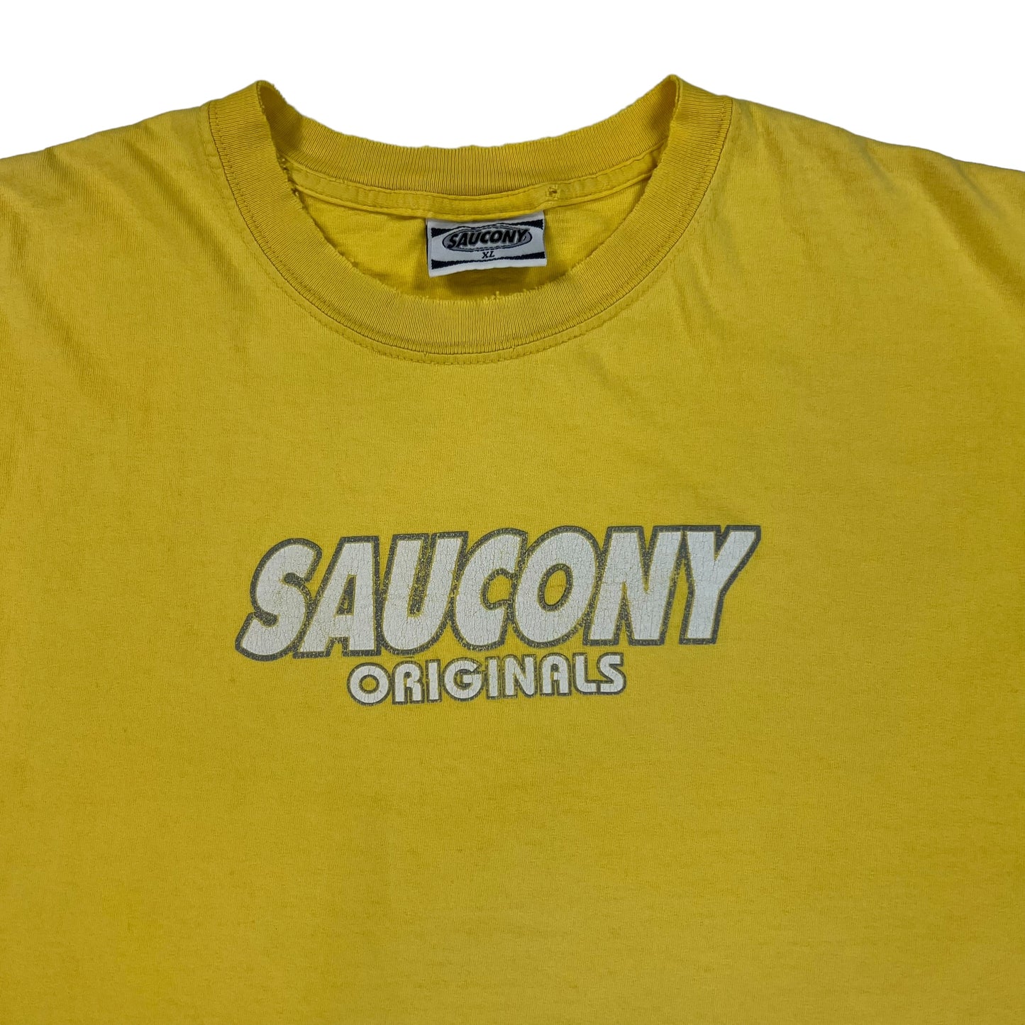 Vintage 90s Saucony Originals faded promo tee (XL)