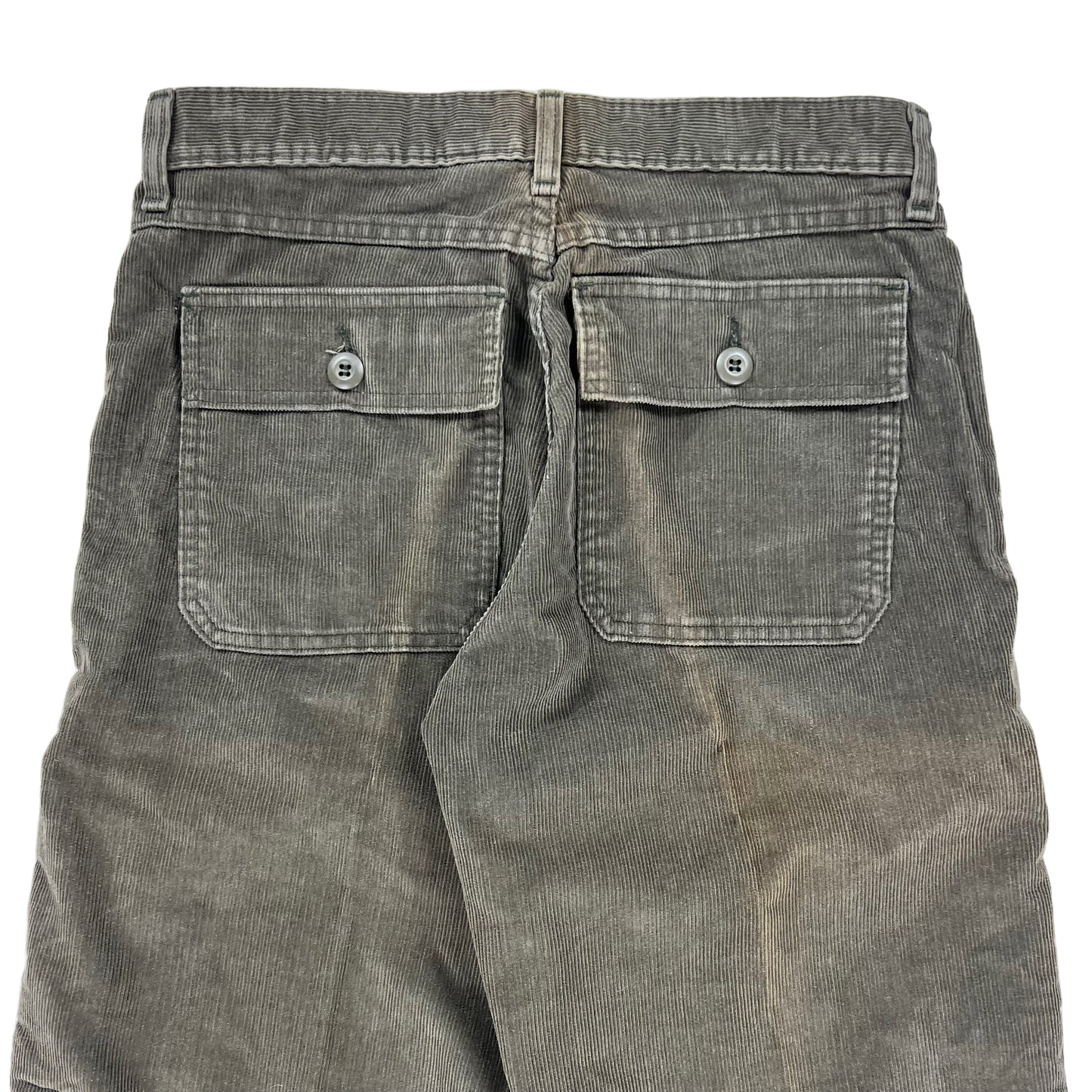 Vintage 90s Abercrombie & Fitch olive corduroy pants (30x31)