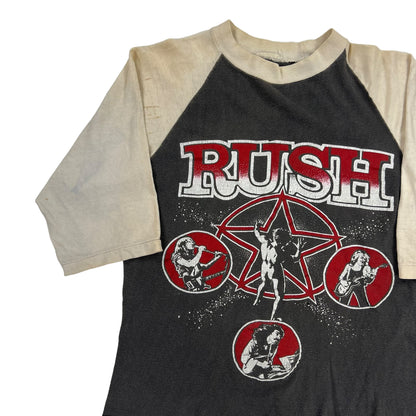 Vintage 1981 Rush Rocks tour band raglan tee (S)