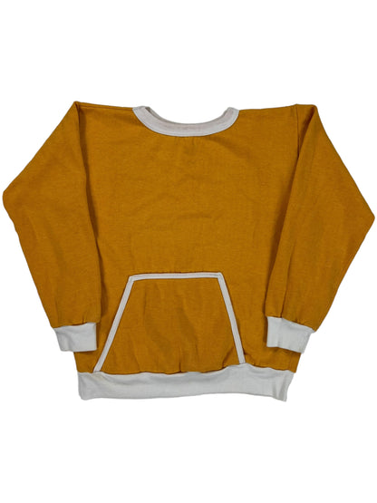 Vintage 70s yellow pocket crewneck (S)