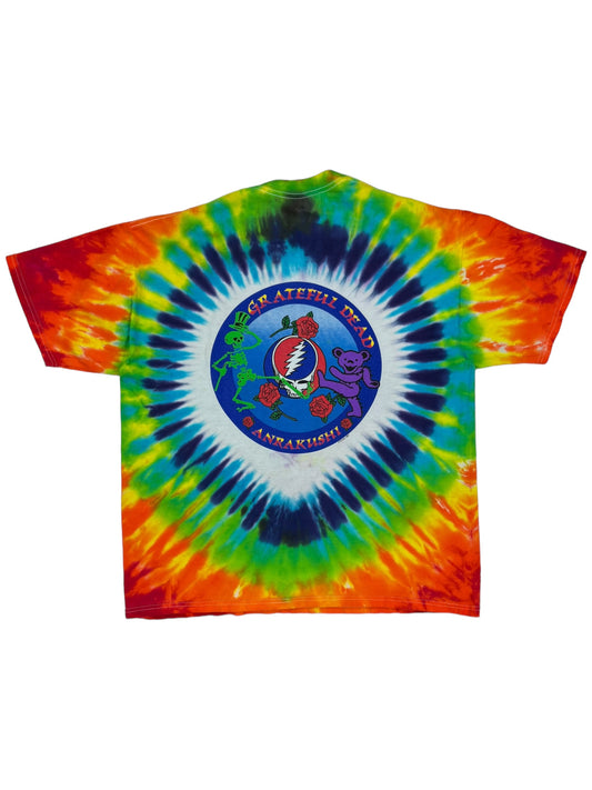 Vintage 1997 Grateful Dead ANRAKUSHI tie dye band tee (XL)