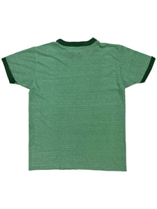 Vintage 70s Montclair State College New Jersey school of conservation green ringer tee (XS/S)