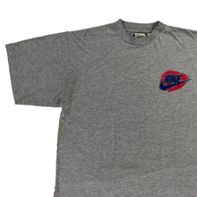 Load image into Gallery viewer, Vintage 90s Nike Football mini swoosh logo back all over print tee (M/L)
