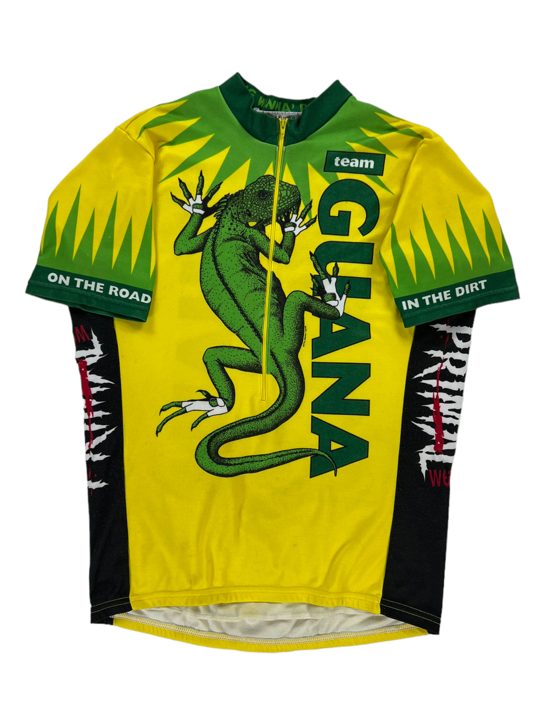 Vintage 90s Primal Wear Team Iguana cycling jersey (L)