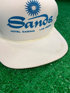 Vintage 90s Sands Las Vegas trucker SnapBack