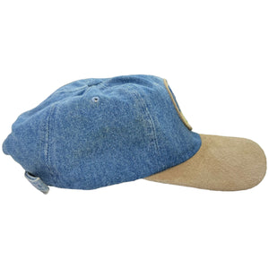 Vintage 90s Nutmeg Mills American Needle Green Bay Packers denim style StrapBack hat