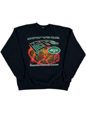 New York Jets Football Retro 80s Vintage Style Sweatshirt 