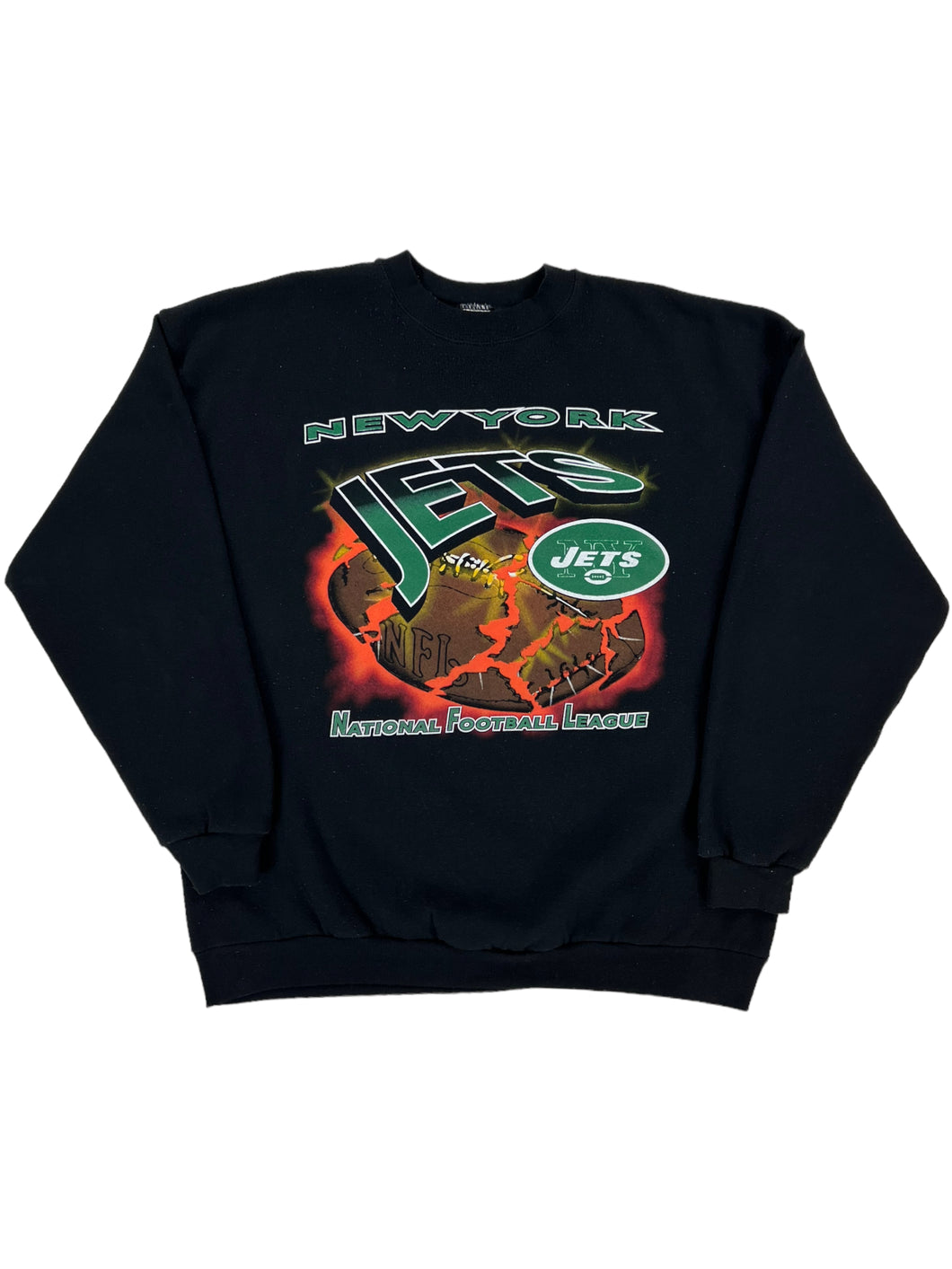 Vintage 90s Logo 7 New York NY Jets football explosion crewneck (XL)