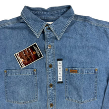 Load image into Gallery viewer, Vintage 2000s Carhartt denim work button up jacket shirt (XL) DS NWT