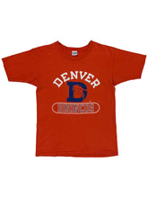 Load image into Gallery viewer, Vintage 80s Champion blue bar Denver Broncos old logo tee (M)