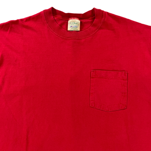 Vintage 90s LL Bean Russell Athletic red pocket tee (XL)