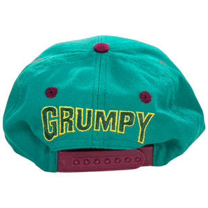 Vintage 90s Disney Grumpy block head YOUTH SnapBack hat