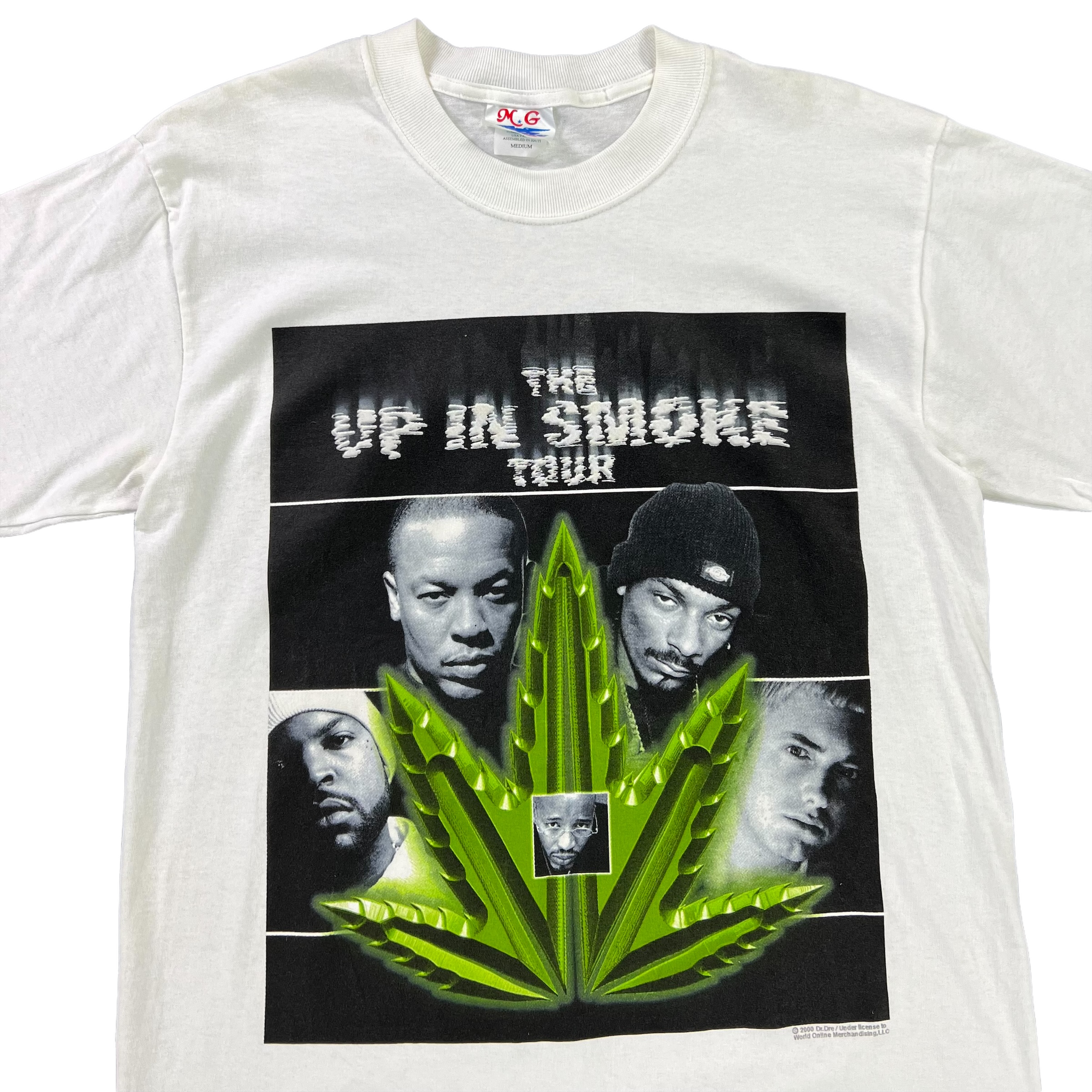 Vintage 2000 Up In Smoke Dr Dre Eminem Snoop Dogg Warren G rap tee
