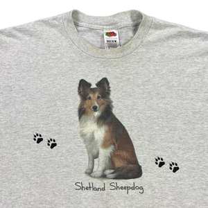 Vintage 2000s Shetland Sheepdog dog graphic tee (XL)