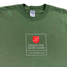 Load image into Gallery viewer, Vintage 2000s The Salvation Army Doing the most good green promo tee (XL)