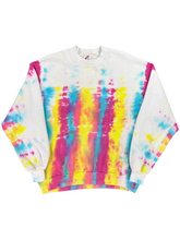 Load image into Gallery viewer, Vintage 90s Jerzees tie dye USA crewneck (L)