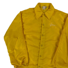 Load image into Gallery viewer, Vintage 70s Swingster Chain stitched “Jan” yellow snap up windbreaker jacket (L)