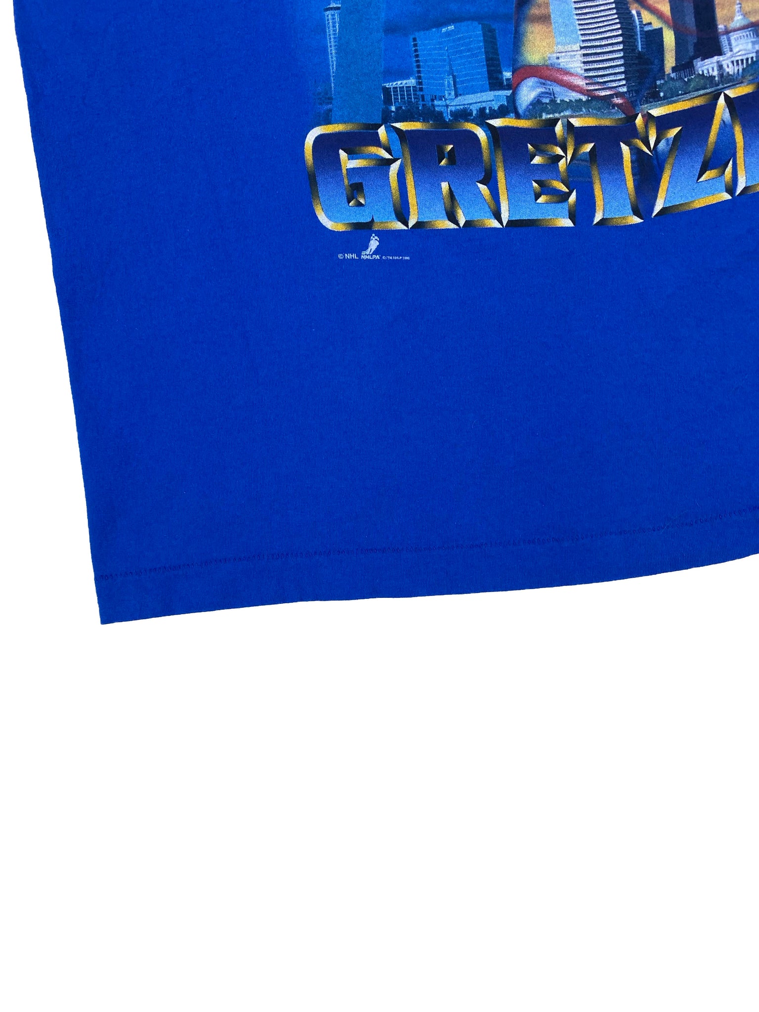 Fanatics Men's Wayne Gretzky Blue St. Louis Blues Authentic Stack Retired Player Nickname Number T-Shirt