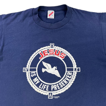 Load image into Gallery viewer, Vintage 80s Jesus is my life preserver graphic religion tee (XL)