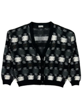 Load image into Gallery viewer, Vintage 90s AREA by TAG geometric acrylic cardigan sweater (XL)