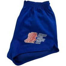 Load image into Gallery viewer, Vintage 90s Russell Athletic Subaru NFL’s Fastest Man short shorts (L)
