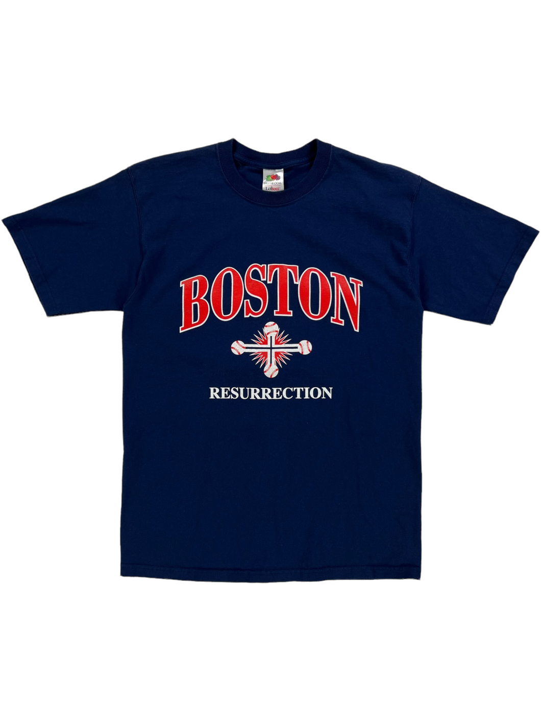 Vintage 2004 Boston Red Sox reverse the curse resurrection tour tee (M)