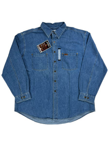 Vintage 2000s Carhartt denim work button up jacket shirt (XL) DS NWT