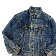 Load image into Gallery viewer, Vintage 80s Lee Rider denim faded women’s jean jacket (WS)