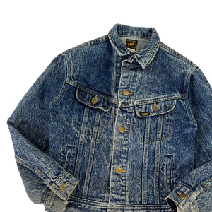 Vintage 80s Lee Rider denim faded women’s jean jacket (WS)