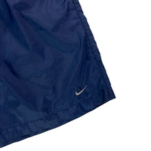 Load image into Gallery viewer, Vintage 2000s Nike mini swoosh navy board shorts (XL)