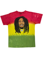 Load image into Gallery viewer, Vintage 90s Bob Marley Music Inc. tie dye puff print tee (L)