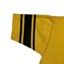 Load image into Gallery viewer, Vintage 70s Velva Sheen Stockton State college yellow tee (L)