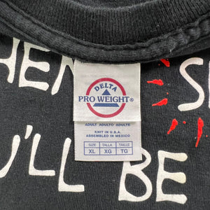 Vintage 2000s When I Snap You’ll be the first to go text comedy tee (XL)