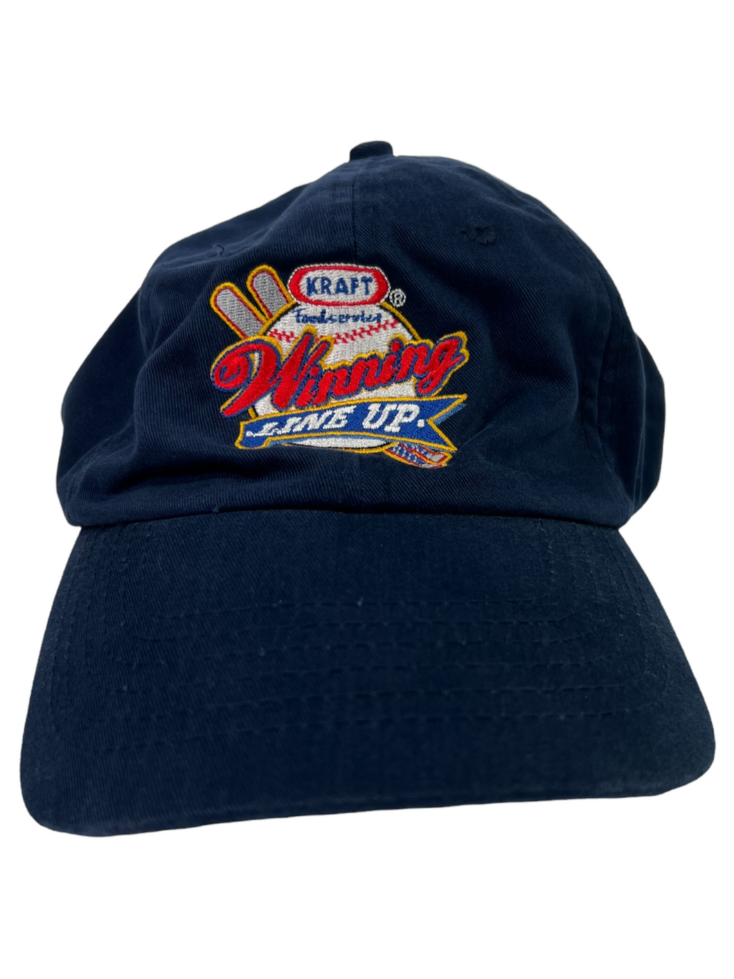 2000s Kraft winning line up baseball Nabisco strap back hat