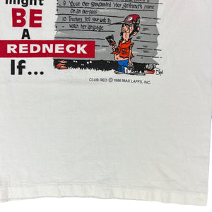 Vintage 1996 top ten reasons you might be a redneck tee (L)