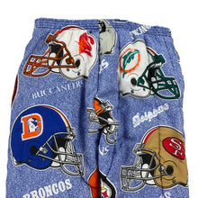 Load image into Gallery viewer, Vintage 1995 Upcycled NFL all over print football pants (L/XL)
