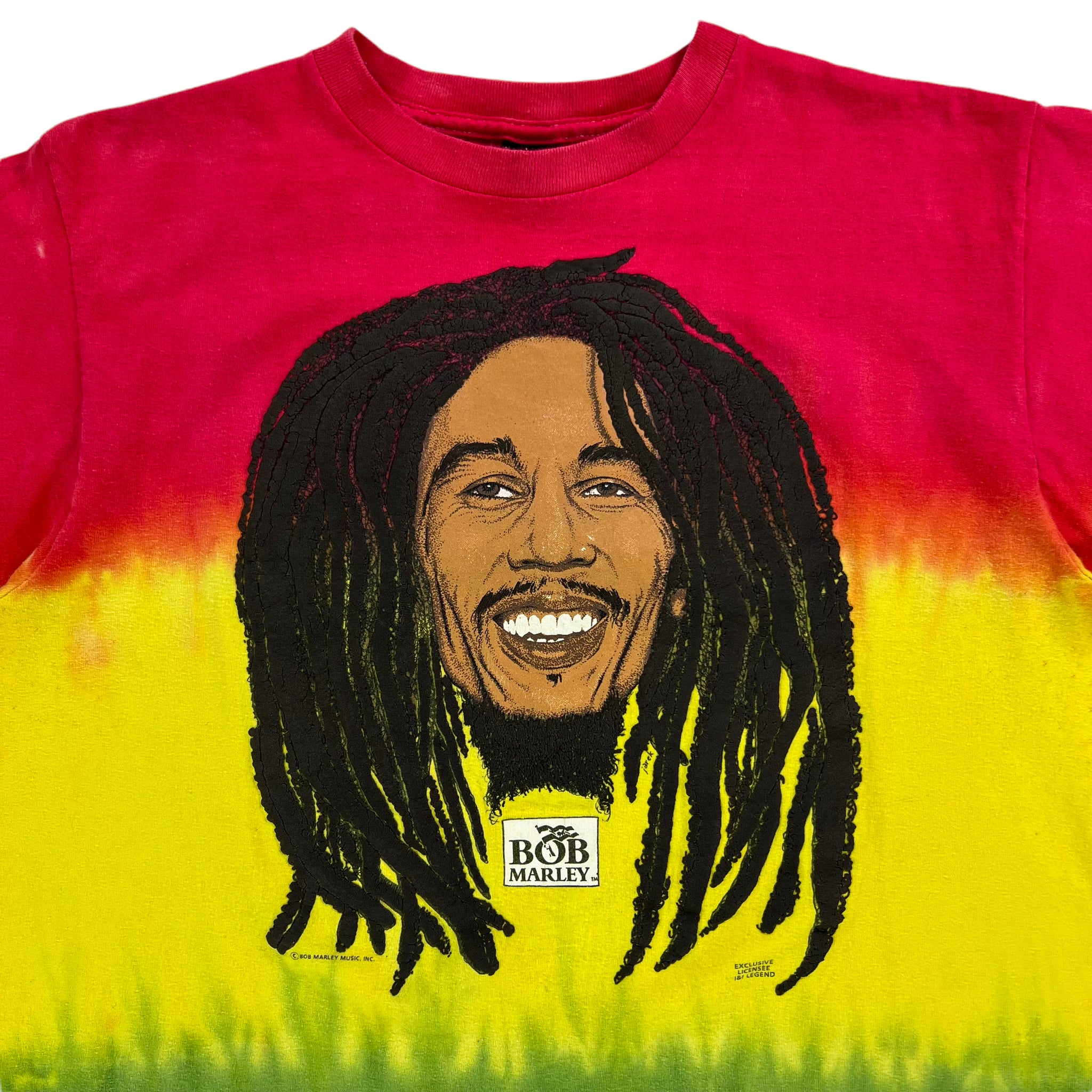 Vintage 90s Bob Marley Music Inc. tie dye puff print tee (L) – The