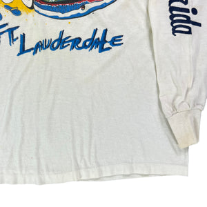 Vintage 80s automobile car Ft. Lauderdale Florida long sleeve tee (L)