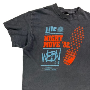 Vintage 1981 Hanes Miller Lite WEBN 102.7 FM faded radio tee (S/M)