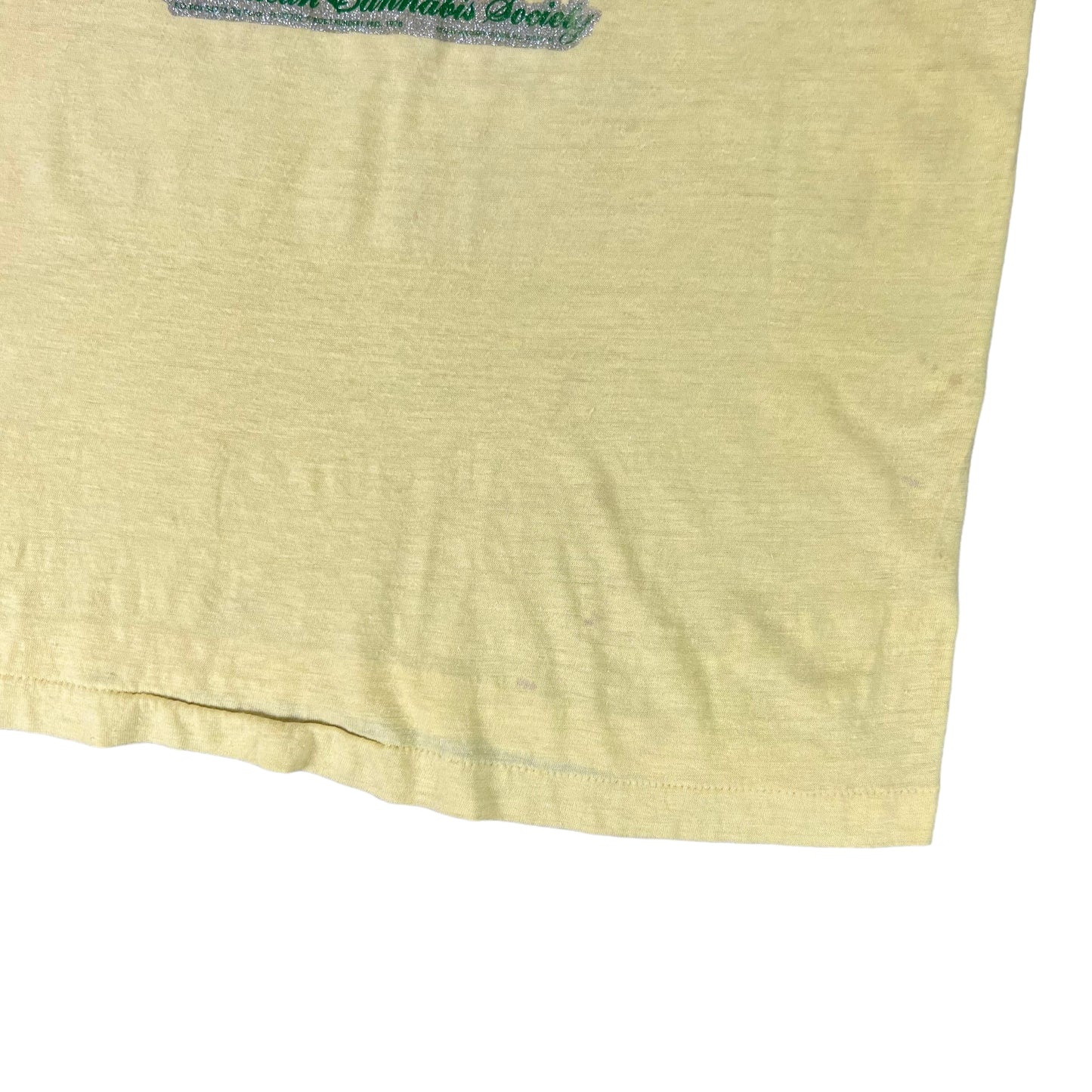 Vintage 1978 Thank You For Pot Smoking American Cannabis Society tee (M)